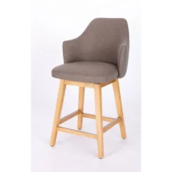 Kinston Swivel Curved Back Upholstered Counter Height Barstool - Threshold™ -Furni Style Shop GUEST 585574a8 4152 4afb 9413 75eba22346a7