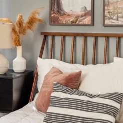 Boho Solid Wood Spindle Platform Bed - Saracina Home -Furni Style Shop GUEST 5d564539 27f1 4dd4 a895 beb836e285be