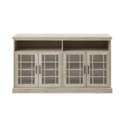 Transitional 4 Door Windowpane TV Stand For TVs Up To 65" - Saracina Home -Furni Style Shop GUEST 5d64fa4a 7170 414b abad cc72d8ce7fd1