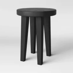 Woodland Carved Wood Accent Table - Black - Threshold 8 Woodland Carved Wood Accent Table - Black - Threshold -Furni Style Shop GUEST 634c89c8 8094 4930 95a8 d9f0f703fa81