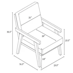 Grantsville Wood Frame Accent Chair With Grid Back - Threshold™ Designed With Studio McGee -Furni Style Shop GUEST 63af688c c6d7 4926 8635 a7774e315ee8