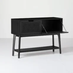 Wood & Cane Console Table With Pull-Down Drawers - Hearth & Hand™ With Magnolia -Furni Style Shop GUEST 653613cb c525 4ce5 ad5e a4ee9dc6a2f8