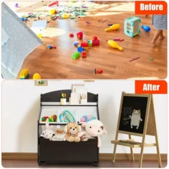 Costway Kids Wooden Toy Storage Unit Organizer W/Rolling Toy Box & Plastic Bins NaturalEspresso 21 Costway Kids Wooden Toy Storage Unit Organizer W/Rolling Toy Box & Plastic Bins NaturalEspresso -Furni Style Shop GUEST 6649d054 ddae 4200 95c9 643014cf866f