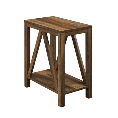 Taylen A Frame Farmhouse Open Storage Side Table - Saracina Home 8 Taylen A Frame Farmhouse Open Storage Side Table - Saracina Home - Image 6