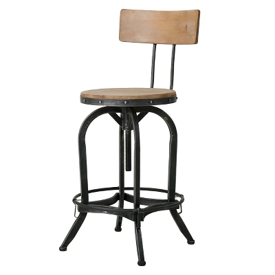 Stirling Adjustable Barstool - Christopher Knight Home 8 Stirling Adjustable Barstool - Christopher Knight Home - Image 6