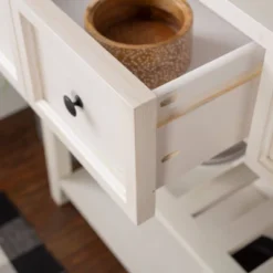 48" Farmhouse Solid Wood 2 Drawer Buffet White - Saracina Home -Furni Style Shop GUEST 674b092e 3435 4204 b7cf 49f755d818b1