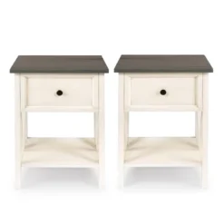Set Of 2 Farmhouse Single Drawer V Frame Nightstands - Saracina Home 26 Set Of 2 Farmhouse Single Drawer V Frame Nightstands - Saracina Home -Furni Style Shop GUEST 69c1cb7f c5f8 45c8 a09a c17d10dc02f9