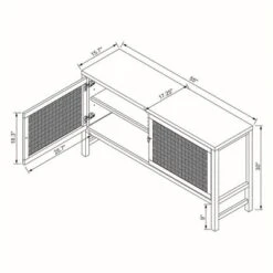 Palmdale Woven Door Console - Threshold™ Designed With Studio McGee -Furni Style Shop GUEST 6d225f38 58c8 4d6f a350 e4de6fff4cf2