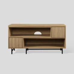 Modern Reeded Door Extendable TV Stand For TVs Up To 50" - Saracina Home -Furni Style Shop GUEST 6d7879d0 a593 4cbd b17a 3d820695e001