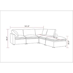 5pc Allandale Modular Sectional Sofa Set - Project 62™ -Furni Style Shop GUEST 6fe5734f a99e 4188 b902 bcc9240740b5