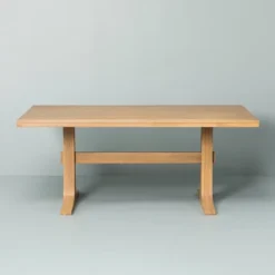 Pedestal Wood Dining Table - Natural - Hearth & Hand™ With Magnolia -Furni Style Shop GUEST 703c74e2 a272 4709 9b44 e9ea36f76f11