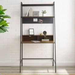 36" Writing Desk With Open Storage Ladder Bookshelf - Saracina Home 16 36" Writing Desk With Open Storage Ladder Bookshelf - Saracina Home -Furni Style Shop GUEST 746187fb a638 4f3a ae20 f3b4f74d4176