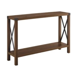Sophie Rustic Industrial X Frame Entry Table - Saracina Home -Furni Style Shop GUEST 769a81ac 9145 453b 9993 f274c3bd154a