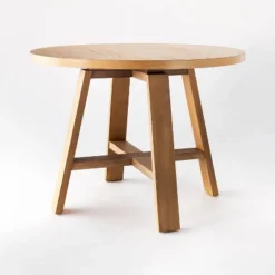 42" Linden Round Wood Dining Table - Threshold™ Designed With Studio McGee -Furni Style Shop GUEST 76f39d84 a190 4b52 8dd9 493baf78d72a