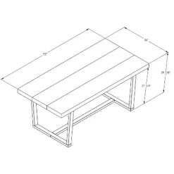 72" Modern Farmhouse Solid Wood Distressed Plank Top Dining Table - Saracina Home -Furni Style Shop GUEST 771a4c0c 29dd 4c84 ae48 88970e06f0cd