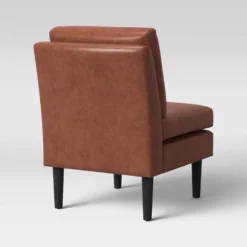 Gelbin Faux Leather Slipper Chair With Wood Legs - Threshold™ 8 Gelbin Faux Leather Slipper Chair With Wood Legs - Threshold™ -Furni Style Shop GUEST 79c6f7f3 f809 4654 bfbb 3f8fdad22532