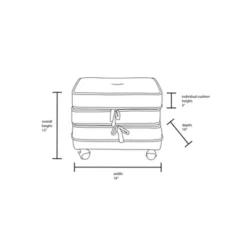 Marin Stackable Pouf With Casters - Opalhouse™ Designed With Jungalow™ -Furni Style Shop GUEST 7b9ecb5e 9626 4b0f abc1 fd2c0a06f868