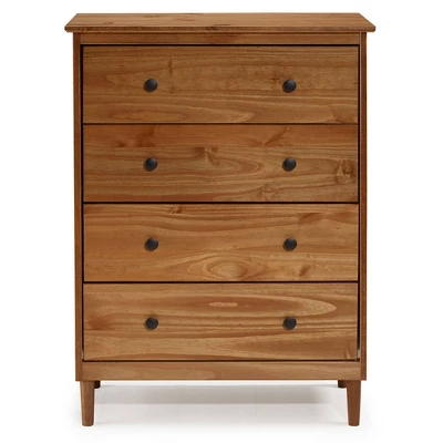 Stiva Classic Mid-Century Modern Vertical 4 Drawer Dresser - Saracina Home 5 Stiva Classic Mid-Century Modern Vertical 4 Drawer Dresser - Saracina Home - Image 3