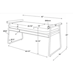 Cushioned Metal & Wood Bench - Cream/Black - Hearth & Hand™ With Magnolia -Furni Style Shop GUEST 7e0edb24 cd83 4489 8c4c a968e3c33a6c