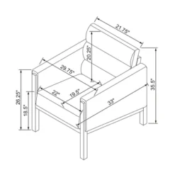 Faux Leather Upholstered Accent Arm Chair - Cognac - Hearth & Hand™ With Magnolia 17 Faux Leather Upholstered Accent Arm Chair - Cognac - Hearth & Hand™ With Magnolia -Furni Style Shop GUEST 7e6bfbad 94b5 4f19 9cf6 287fe7dd4aa9