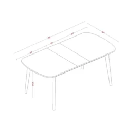 Astrid Mid-Century Drop Leaf Dining Table - Threshold™ -Furni Style Shop GUEST 804508c4 e30b 4c64 8f04 e4df960068df