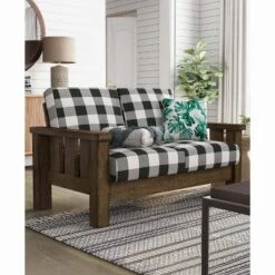 Jovie Gingham Rustic Loveseat - HOMES: Inside + Out -Furni Style Shop GUEST 811faadd dc28 48fc 8c06 09255a27cd4d