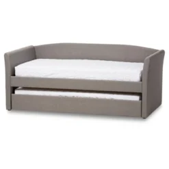 Twin Camino Modern And Contemporary Faux Leather Upholstered Daybed With Guest Trundle Bed - Baxton Studio -Furni Style Shop GUEST 81371f9a 7abc 4186 bdc5 10b187ea8a84
