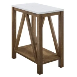 Taylen A Frame Farmhouse Open Storage Side Table - Saracina Home 17 Taylen A Frame Farmhouse Open Storage Side Table - Saracina Home -Furni Style Shop GUEST 8a56e050 18a3 4e19 8714 e5ed52064b38