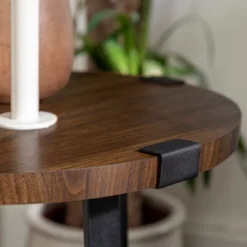 Wrightson Urban Industrial Faux Wrap Leg Round Side Table - Saracina Home -Furni Style Shop GUEST 8b163bfb ed61 4eae b38d ce911ea026a1