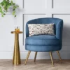 Beadle Accent Chair With Brass Leg Velvet Blue - Project 62™ -Furni Style Shop GUEST 8ccbf5b0 9e09 4135 98bb 0abf3c1d375e