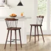 Delway Curved Back Mixed Material Counter Height Barstool Walnut - Threshold™ -Furni Style Shop GUEST 8d5acda5 0082 43c7 bb92 8cea3fd0ee25