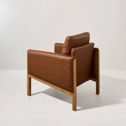 Faux Leather Upholstered Accent Arm Chair - Cognac - Hearth & Hand™ With Magnolia 12 Faux Leather Upholstered Accent Arm Chair - Cognac - Hearth & Hand™ With Magnolia -Furni Style Shop GUEST 8dd6e260 8922 4383 a370 058b5ae59a93