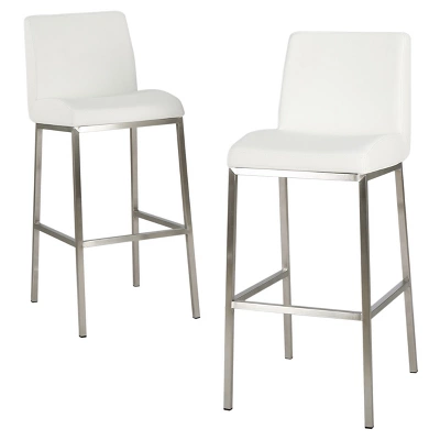 30" Vasos Bonded Leather Barstool Set 2ct - Christopher Knight Home 7 30" Vasos Bonded Leather Barstool Set 2ct - Christopher Knight Home - Image 5