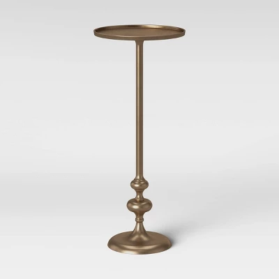Londonberry Turned Accent Table Brass - Threshold 8 Londonberry Turned Accent Table Brass - Threshold - Image 6