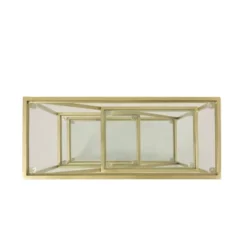 Kokesh Modern Glam Tempered Glass 3 Shelf Asymmetrical Bookcase Gold - Christopher Knight Home -Furni Style Shop GUEST 91617d1f b48c 4a5c 8204 aa965eb572df