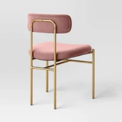 Orion Luxe Dining Chair With Brass Legs Blush Velvet - Threshold™ -Furni Style Shop GUEST 95e896b0 31de 452f 9f0c 7e8bf7ba7238