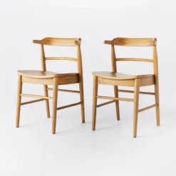2pk Kaysville Curved Back Wood Dining Chair - Threshold™ Designed With Studio McGee -Furni Style Shop GUEST 96181127 0bb6 41a1 999c 8f5d44c53b74
