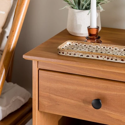 Stiva Classic Mid-Century Modern 1 Drawer Nightstand - Saracina Home 9 Stiva Classic Mid-Century Modern 1 Drawer Nightstand - Saracina Home - Image 7