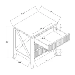 Wrentham Beadboard Farmhouse 3 Drawer Nightstand White - Threshold™ -Furni Style Shop GUEST 9d505add fcbd 4de8 a121 292451d6df68