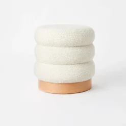 Clarkdale Channel Tufted Ottoman With Wood Base - Threshold™ Designed With Studio McGee -Furni Style Shop GUEST 9e78f4ea 34e1 4b4c 8927 610a96c011f0