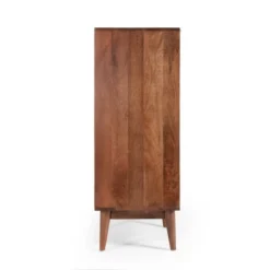 Rabun Handcrafted Mid-Century Modern Mango Wood 3 Drawer Chest Light Oak - Christopher Knight Home -Furni Style Shop GUEST a1c76a54 50b0 42d0 b222 dfd910b8c033