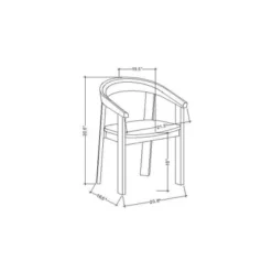 Terra Solid Wood Curved Back Dining Chair - Threshold™ Designed With Studio McGee 15 Terra Solid Wood Curved Back Dining Chair - Threshold™ Designed With Studio McGee -Furni Style Shop GUEST a386c950 6b68 47a0 8004 10af9f6b52b5