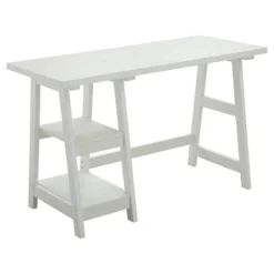 Designs2Go Trestle Desk With Shelves - Breighton Home -Furni Style Shop GUEST a401a55c 3f04 4a14 8da8 7ede6bb0e114