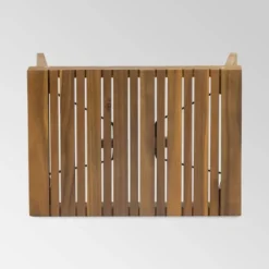 Kyoto Acacia Wood Folding Side Table - Teak - Christopher Knight Home -Furni Style Shop GUEST a4881faa ed00 4a6e b4d6 5a44eeb86589