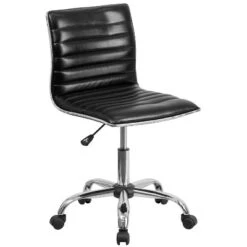 Emma And Oliver Low Back Designer Armless Ribbed Swivel Task Office Chair -Furni Style Shop GUEST a5fdbc2a a8ee 465c 8b7c a1b4987714d6
