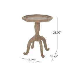 Catawissa French Country Accent Table With Octagonal Top Natural - Christopher Knight Home -Furni Style Shop GUEST a858775e 1bc5 4ba9 b780 77e59200dec9