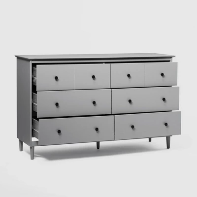 Stiva Classic Mid-Century Modern Horizontal 6 Drawer Dresser - Saracina Home 16 Stiva Classic Mid-Century Modern Horizontal 6 Drawer Dresser - Saracina Home - Image 14