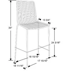 Set Of 2 Sodra Rounded Seat Wire Counter Height Barstool Black - Threshold™ -Furni Style Shop GUEST aba0b7b0 e031 40e5 a117 6b6b5d67048f
