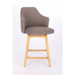 Kinston Swivel Curved Back Upholstered Counter Height Barstool - Threshold™ -Furni Style Shop GUEST ac591056 690f 4419 9a77 7e7acc88ba5d