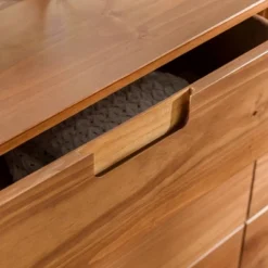 Mid-Century Modern Groove Wood 6 Drawer Dresser - Saracina Home -Furni Style Shop GUEST acae644a 11b4 4991 825d c7f6901a557e